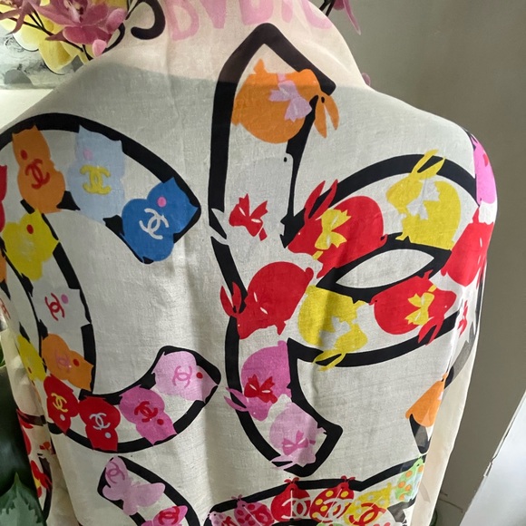 Chanel Rue Cambon Silk Scarf. - Picture 14 of 16